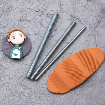 Ультралегкий глиняный инструмент для укладки волос, набор стиков для текстурирования волос, инструмент для укладки головы глиняной куклы 