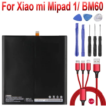 6600 мАч BM60 BM61 BM62 BN60 Аккумулятор для Xiaomi mi Pad 1 2 3 4 mi Pad MEC91 Bateria mi Tab 1 2 3 4 + USB-кабель + набор инструментов