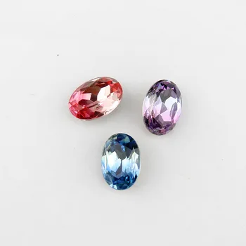 Непористый Овальный хрустальный камень яйцевидной формы Diamond K9 с овальной инкрустацией драгоценными камнями Diy Ювелирные изделия