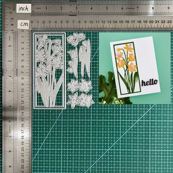 2023 Новые Металлические Режущие Штампы Hurley daffodil fram набор штампов Для Вырезки Альбомов DIY Die Бумажные Карточки С Тиснением Craft