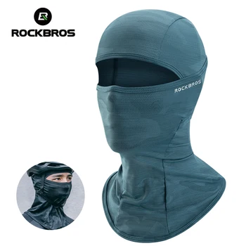 Велосипедная маска ROCKBROS с полной защитой от ультрафиолета, Велосипедная маска, Летняя балаклава, шапка, шарф для шоссейного велосипеда, Дышащее уличное снаряжение