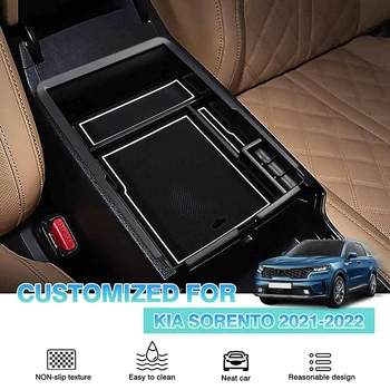 Автомобильный Вкладыш Передний Центральный Ящик для хранения Консоли Органайзер Лоток Коробка для KIA Sorento MQ4 2021 2022