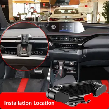 Автомобильный держатель для телефона Gravity для Lexus UX 2019-2022yr С прочным основанием, не блокирующим Вентиляционное отверстие, Крепление, Подставка для GPS, Аксессуары