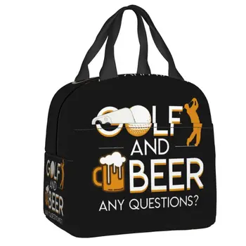 Ланч-бокс с изоляцией для гольфа и пива для женщин, портативный теплый кулер, термосумка для ланча, сумка для работы, школы, пикника, контейнер для еды, сумки-тоут
