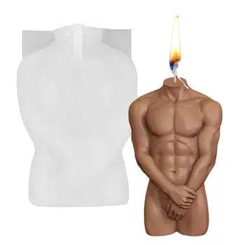 Форма для свечи для мужского тела, силиконовая форма 3D формы тела, застенчивые женщины, мужчины, форма для свечи в форме тела, боди-арт, женские мужские формы