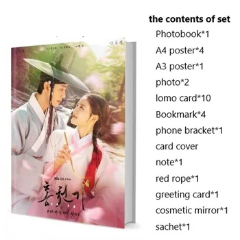 Набор фотокниг Red Sky Ю Чжон Ким Хе Соп Ан с постером, фотоальбомом-закладкой на карточке Ломо