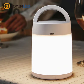 USB ночник Походный фонарь Зарядная настольная лампа Палатка для кемпинга на открытом воздухе Лампа Портативное освещение Домашний декор Ночник