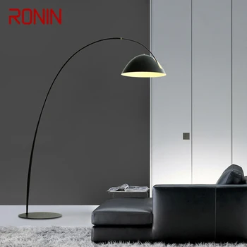 Напольный светильник RONIN Nordic Black в рыбацком стиле, современная Семейная гостиная Рядом с диваном, Креативный Светодиодный Декоративный светильник