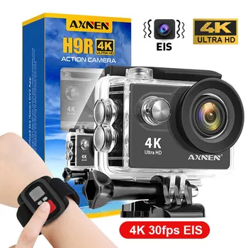 AXNEN H9R Экшн-Камера 4K 30 кадров в секунду EIS 1080p60 кадров в секунду WiFi 2-дюймовый Экран Подводный Водонепроницаемый Шлем Мотоциклетная Видеозапись Спортивная Камера