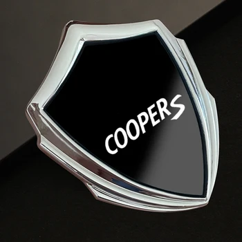 Наклейка на автомобиль Эмблема в 3D стиле Наклейка на обшивку кузова Наклейка на значок Аксессуары для интерьера Металлическая наклейка на автомобиль для BMW Mini Coopers
