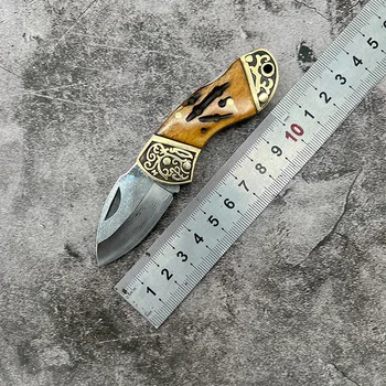 Складной Нож Из Дамасской Стали Открытый Портативный Складной Нож Для Выживания В Дикой Природе Фрукты Кемпинг Карманный Нож Ручка Мясные Ножи