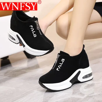 Wnfsy / Женские кроссовки на платформе, женская обувь, повседневная женская обувь на танкетке, теннисные женские толстые женские летние кроссовки Zapatillas