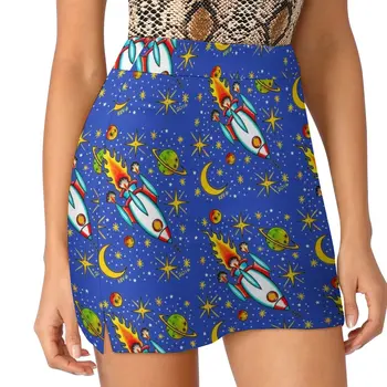 Ракета к звездам - Арт От Kev G, Светонепроницаемая брючная юбка, женское летнее платье, женское летнее платье