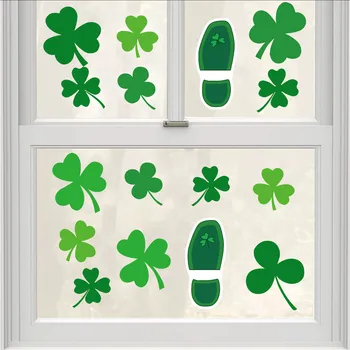 Набор наклеек на окна ко Дню Святого Патрика, ирландские праздничные наклейки на стены, декор комнаты, украшения для дома, бесплатная доставка
