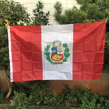 Флаг Z-ONE Флаг Перу 3x5 футов 90x150 см Полиэстер подвесной флаг Перу стандартный флаг баннер