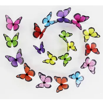 18шт Хрустальные Бабочки 3D Наклейка для красивой бабочки Декор гостиной Наклейки на стены Домашнее украшение