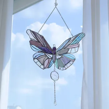 Креативное акриловое украшение для дома с красочной бабочкой, Минималистичная вешалка для дверей спальни и гостиной, необходимая для переодевания