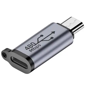 480 Мбит/с Адаптер Mini USB-Type C Разъем для передачи данных Mini USB-Female USB C для геймеров-конвентов