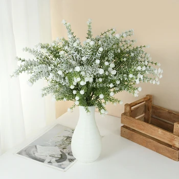 70 см, белые искусственные цветы гипсофилы, украшение свадебной вечеринки, Цветочные Букеты, Композиция для домашнего стола