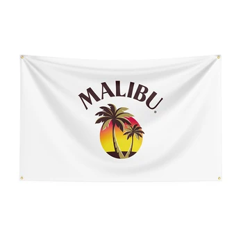 Флаг Малибу 3x5, Баннер с алкогольным принтом из полиэстера Для декора, декор флага, баннер для украшения флага, Баннер для флага