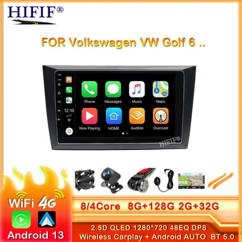 8 + 128 Г Carplay dsp Для Volkswagen Golf 6 2008-2016 Автомобильный Радио Мультимедийный Видеоплеер Навигация GPS Android Без 2din 2 din dvd