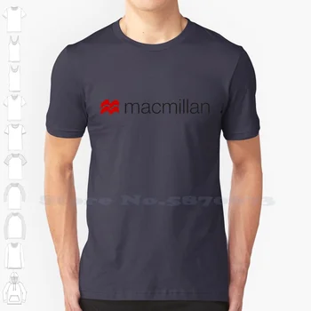Футболка с логотипом Macmillan, повседневная уличная одежда, футболка с логотипом, графическая футболка из 100% хлопка