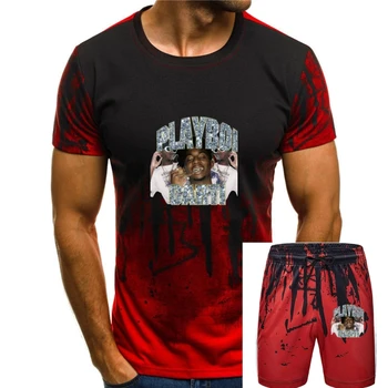 Потрясающие футболки для парней с круглым вырезом и коротким рукавом, обычные мужские футболки с круглым вырезом, черные футболки Playboi Carti в стиле хип-хоп
