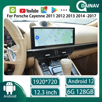 128 Г Android 12 стерео Радио Для Porsche Cayenne 2011-2017 Мультимедийный плеер GPS Навигация WIFI Carplay Головное Устройство