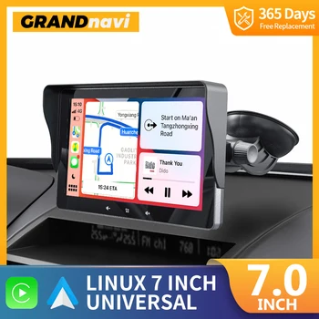 Grandnavi Auto Carplay Универсальный 7-дюймовый Автомобильный Радиоприемник Беспроводной Android Bluetooth Сенсорный Экран Для VW Nissan Toyota