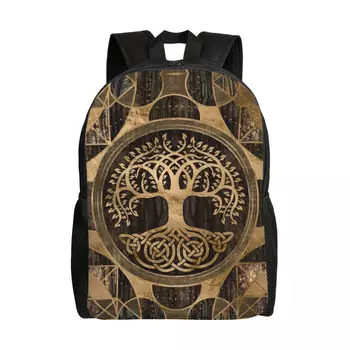 Дорожный рюкзак Tree Of Life Yggdrasil Для мужчин и женщин, Школьный рюкзак для ноутбука, сумки для студентов Viking Norse