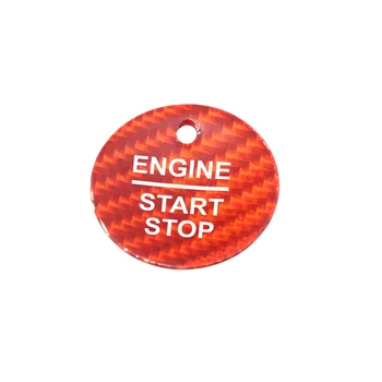 Наклейка на кнопку запуска устройства зажигания автомобиля для Ford Everest Mondeo Ecoboost Escort F150 Explorer Focus Edge (красная)