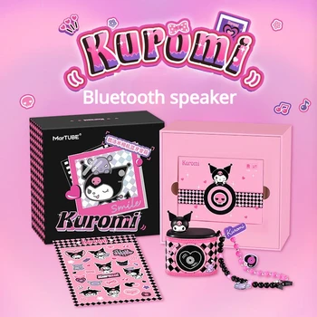 Аниме Sanrio Kawaii Kuromi Bluetooth динамик Милый мультяшный беспроводной Bluetooth динамик Украшение комнаты для мальчиков и девочек Подарок на день рождения