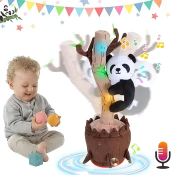 Танцующее дерево, Электрические плюшевые игрушки, могут петь 120 английских песен, Детская игрушка для ползания, Музыкальная плюшевая кукла, подарок ко Дню защиты детей