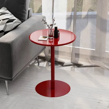 Скандинавский минималистичный приставной столик угловой диван для гостиной, прикроватная тумбочка для спальни, балкон, мини-круглая мебель