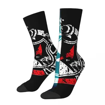 Забавный сумасшедший носок для мужчин, лучший логотип, винтажный игровой носок с качественным рисунком Danganronpa Makoto, бесшовный подарок