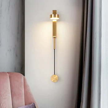 винтажный стеклянный настенный светильник прикроватный настенный светильник настенное зеркало для спальни с белым поясом светильники для двухъярусной кровати светодиодная аппликация стеклянные настенные бра