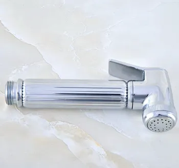 Полированная хромированная латунь, ручная душевая головка для ванной комнаты, Спрей, чистый распылитель под давлением для крана биде Dhh036